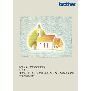 Anleitungsbuch Brother KH-892 und KH-893
