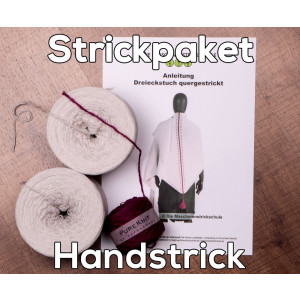 Tuch Almstrick 1 - Wolle &amp; Anleitung zum Handstricken